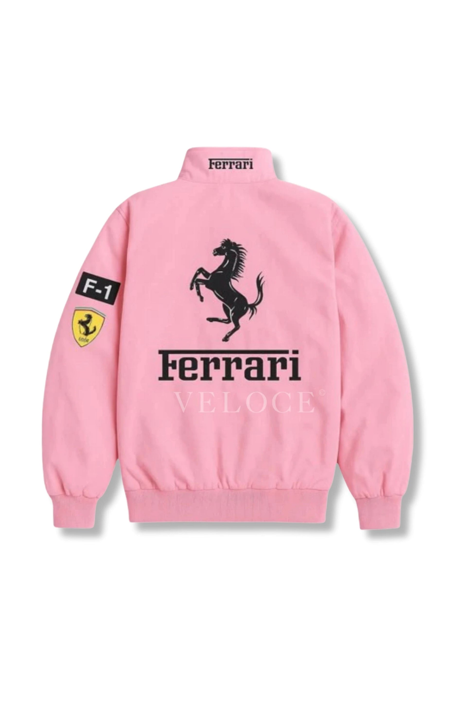 Ferrari F1 Vintage Racing Jacket - Pink Edition - VELOCE