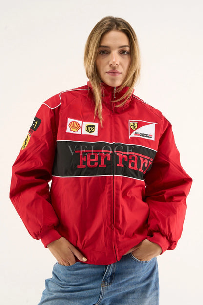 Ferrari F1 Vintage Racing Jacket - Red Edition - VELOCE