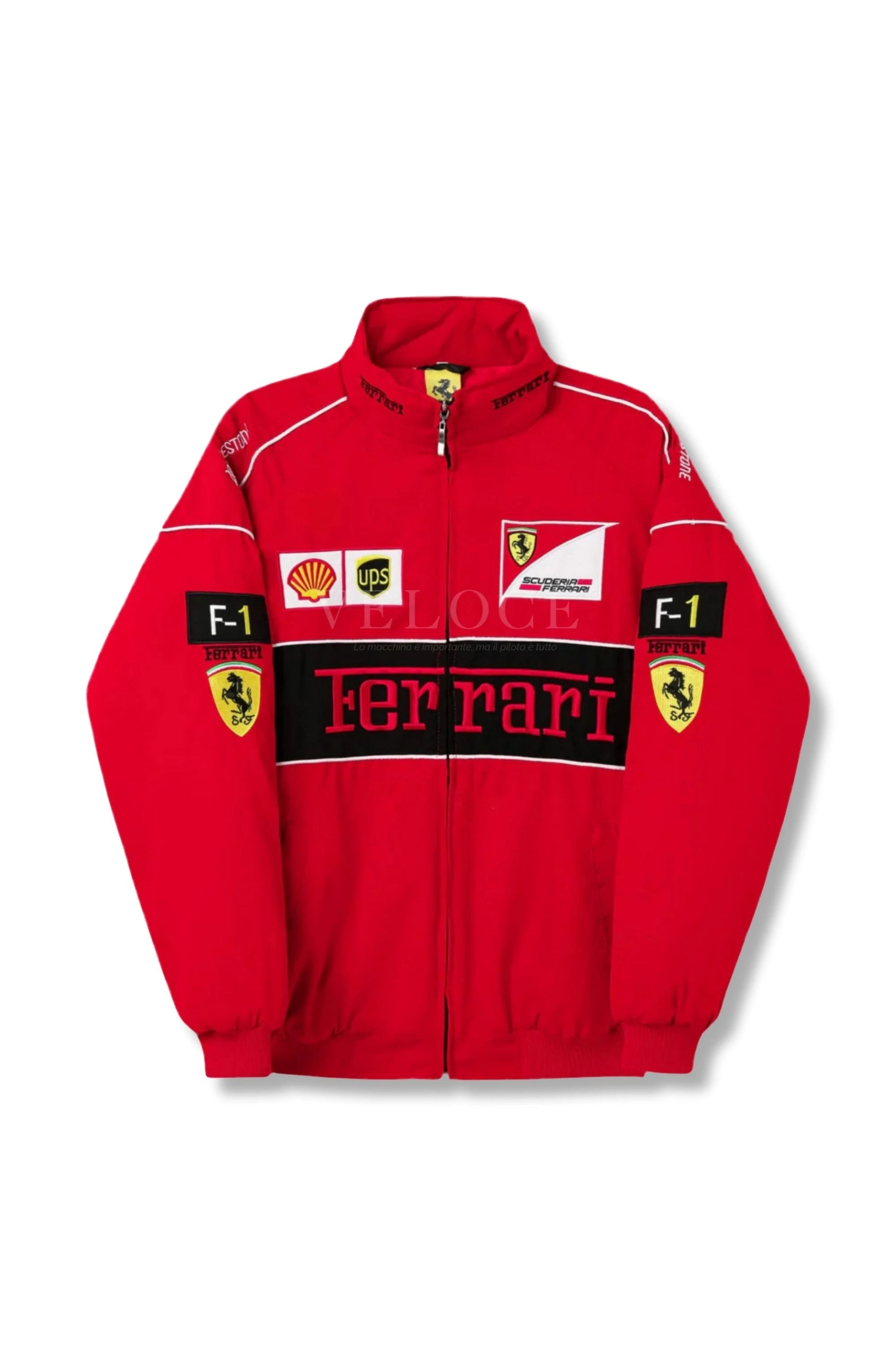 Ferrari F1 Vintage Racing Jacket - Red Edition - VELOCE