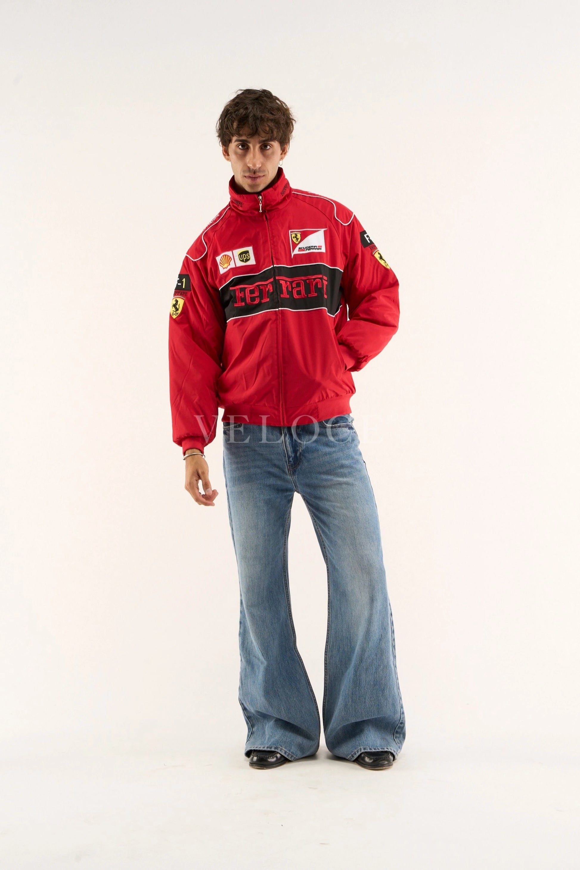 Ferrari F1 Vintage Racing Jacket - Red Edition - VELOCE