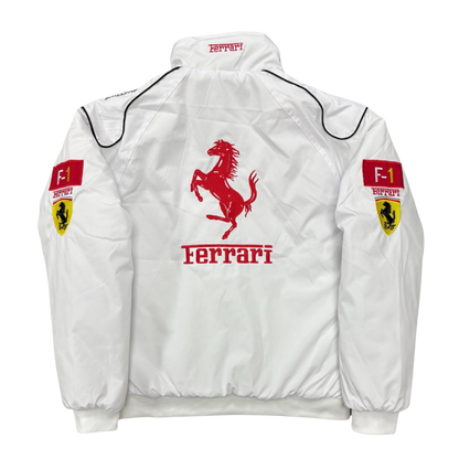 Ferrari F1 Vintage Racing Jacket - White Edition