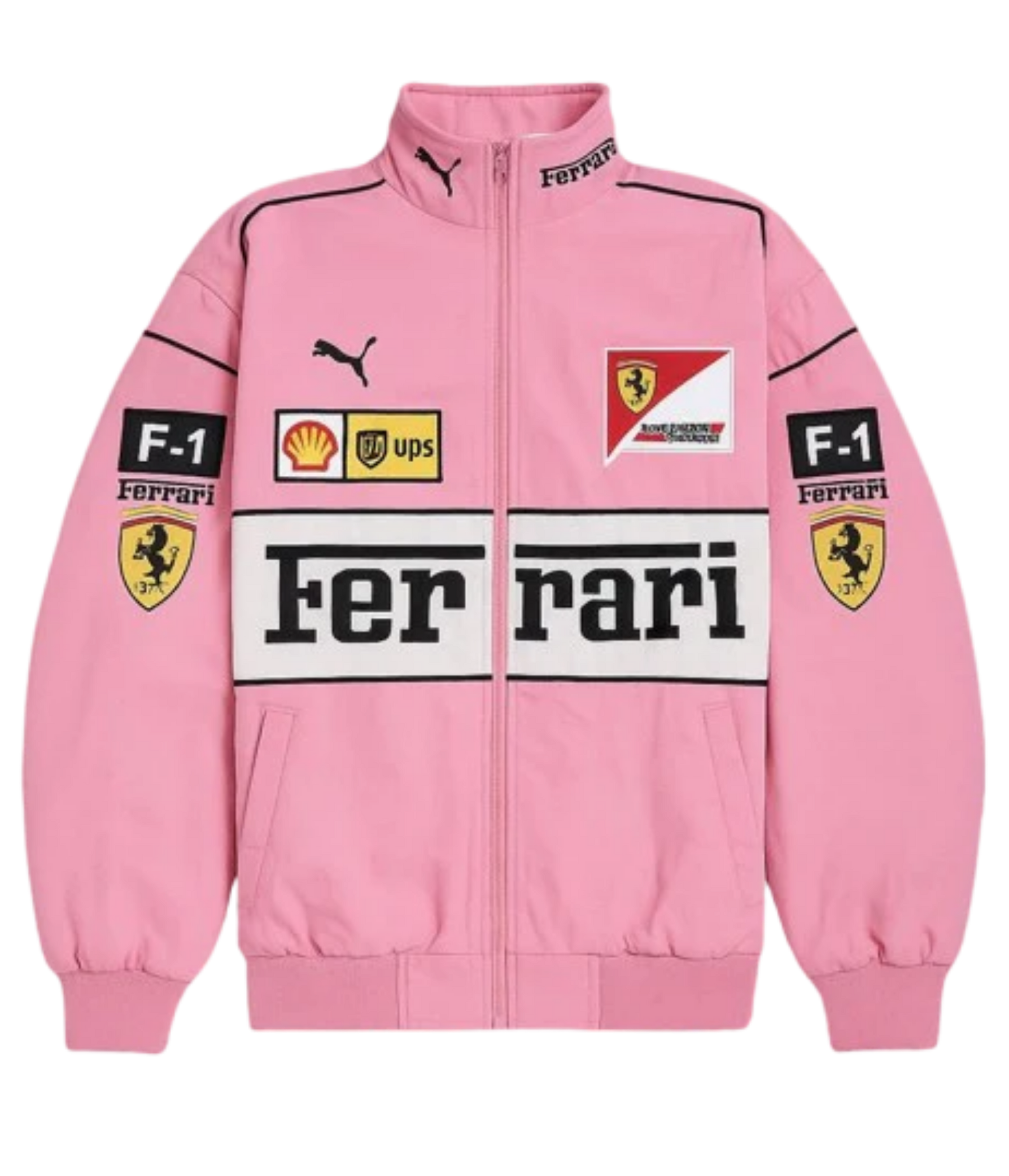 F*RRARI F1 Vintage Racing Jacket - Pink Edition - VELOCE