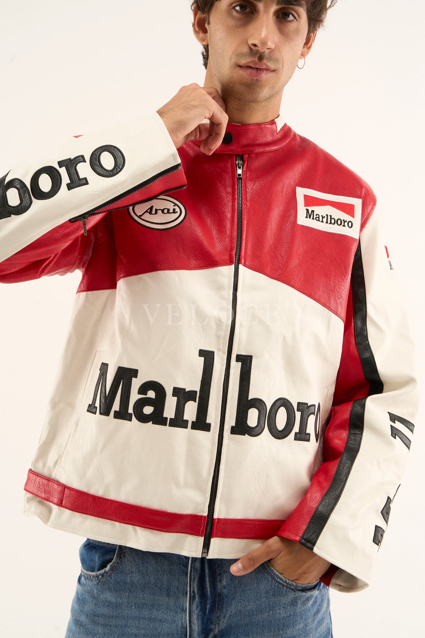 Marlboro Racing Leather Jacket - Classic Edition - VELOCE