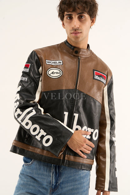 Marlboro Racing Leather Jacket - Retro Edition
