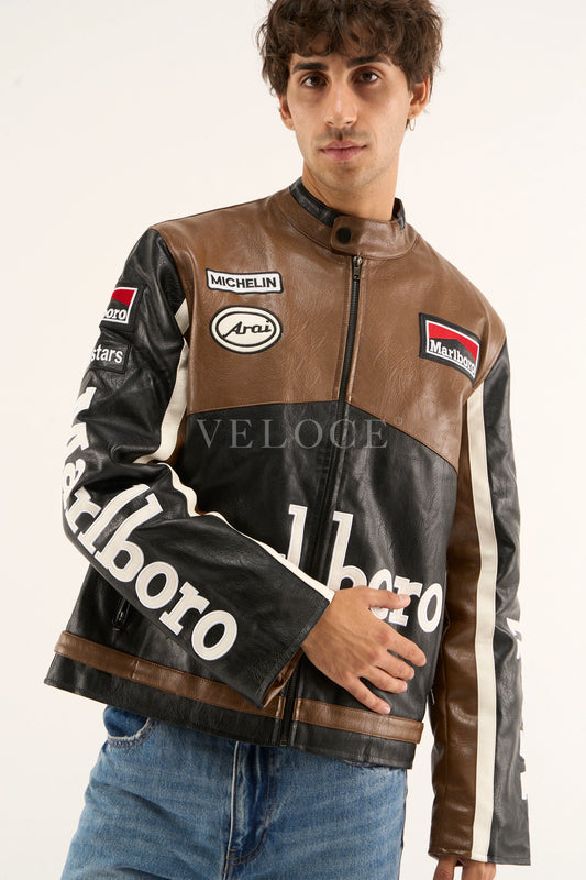 Marlboro Racing Leather Jacket - Retro Edition